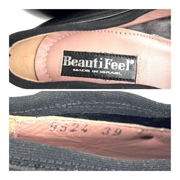 BEAUTIFIIL Israel Black Leather Pump - Picture 12 of 12